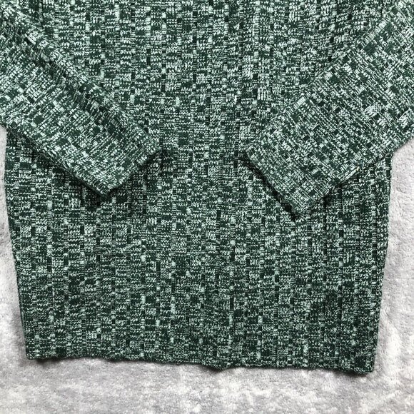 CiCiBrid Sweater Womens Size XL Green Knit Turtle Neck Pullover Heavy Cabincore - Picture 3 of 9